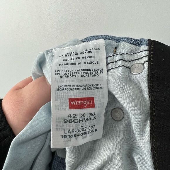 Wrangler Performance Series Denim Blue Jeans 42 X 30 - Picture 6 of 7